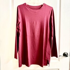 J. Jill Maroon Luxe Suprima Tunic
